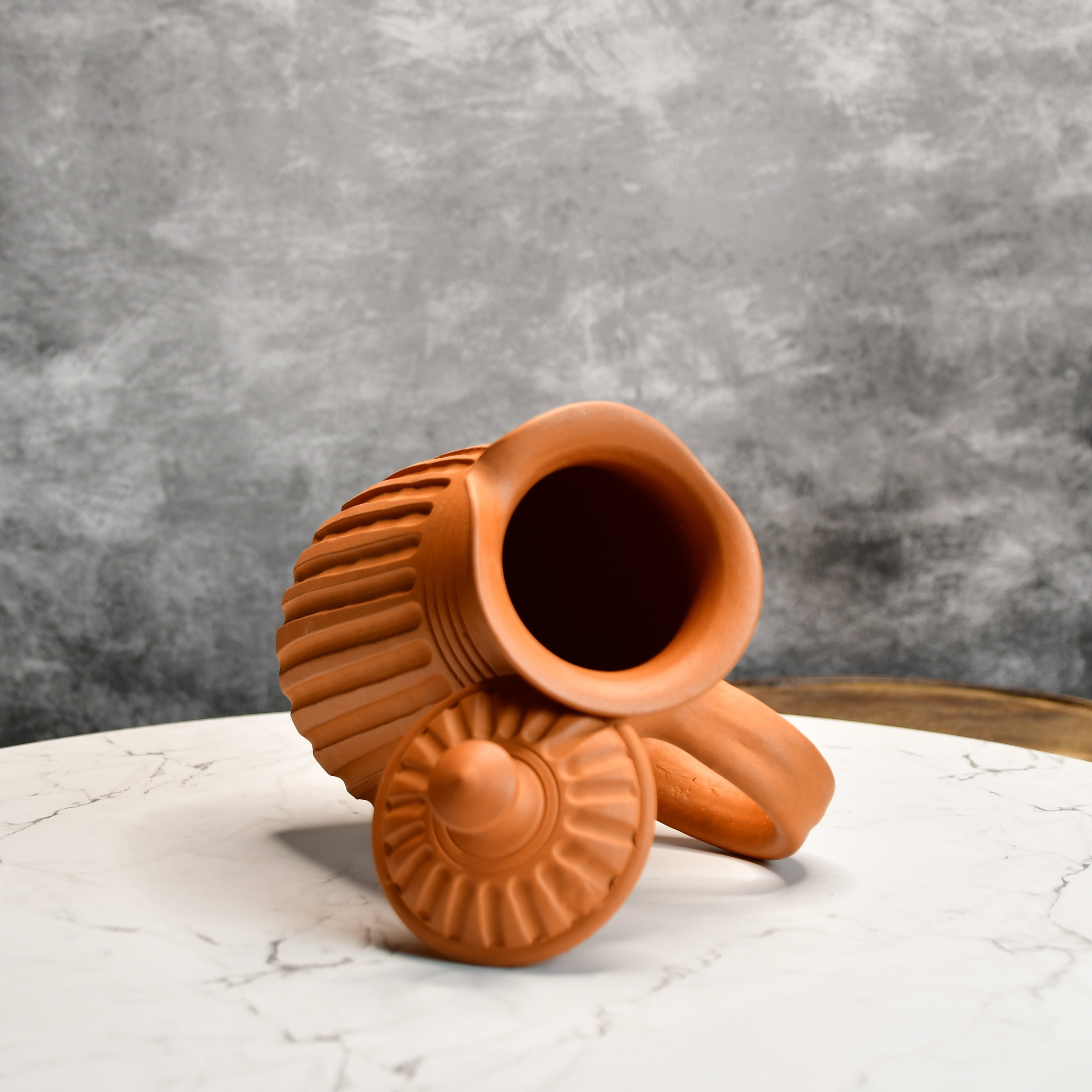 Sowpeace Premium Large Terracotta flat/base Jug | Grocsy