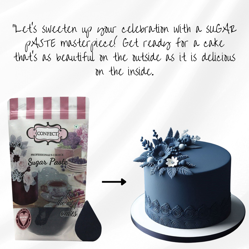 Confect Night sky Navy Fondant | Edible Sugarpaste | Grocsy