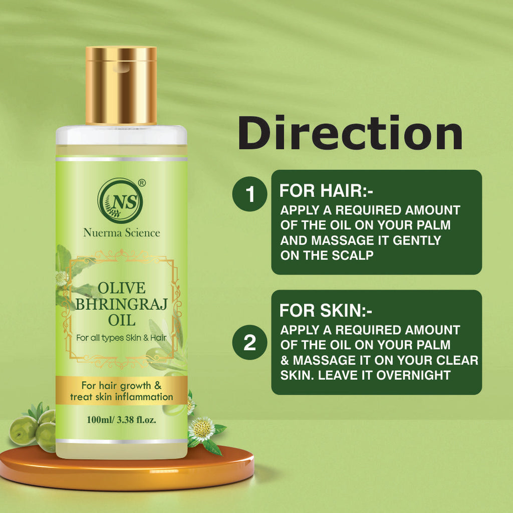 Nuerma Science Olive Bhringraj  Oil | Grocsy