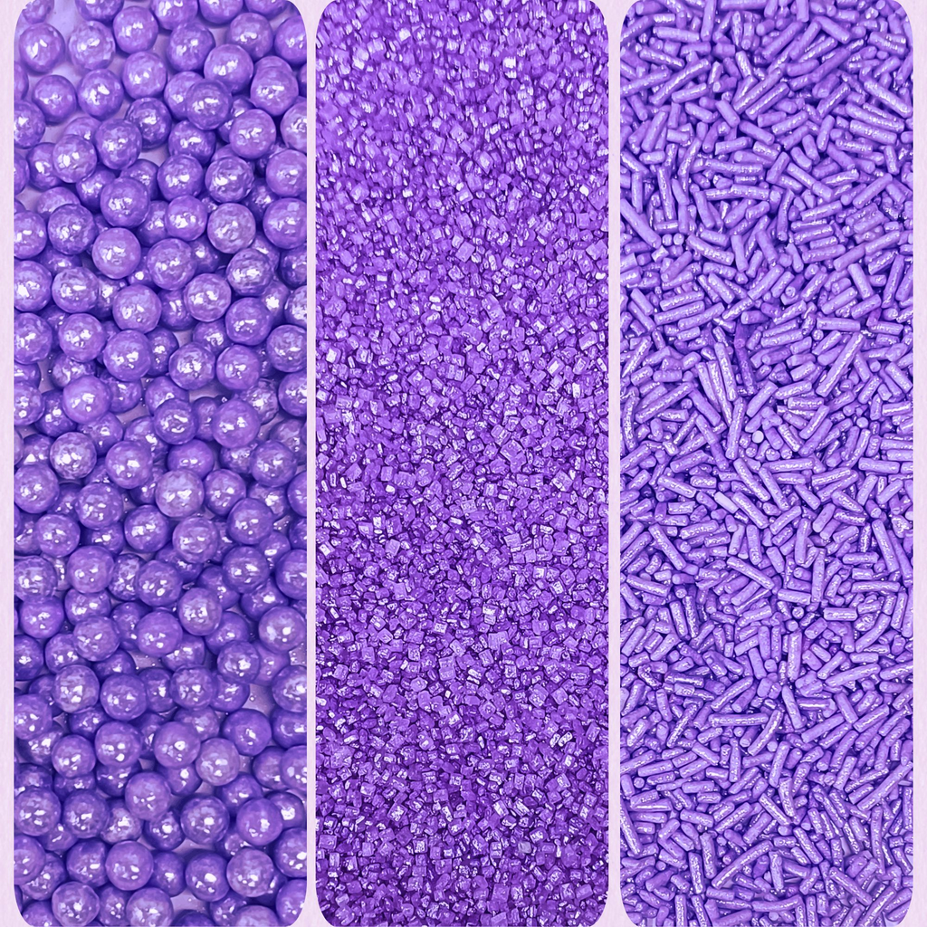 Confect Sprinkles for Cakes & Cupcakes Decoration | USP-3(Lavender) | Grocsy