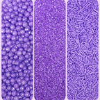 Confect Sprinkles for Cakes & Cupcakes Decoration | USP-3(Lavender) | Grocsy