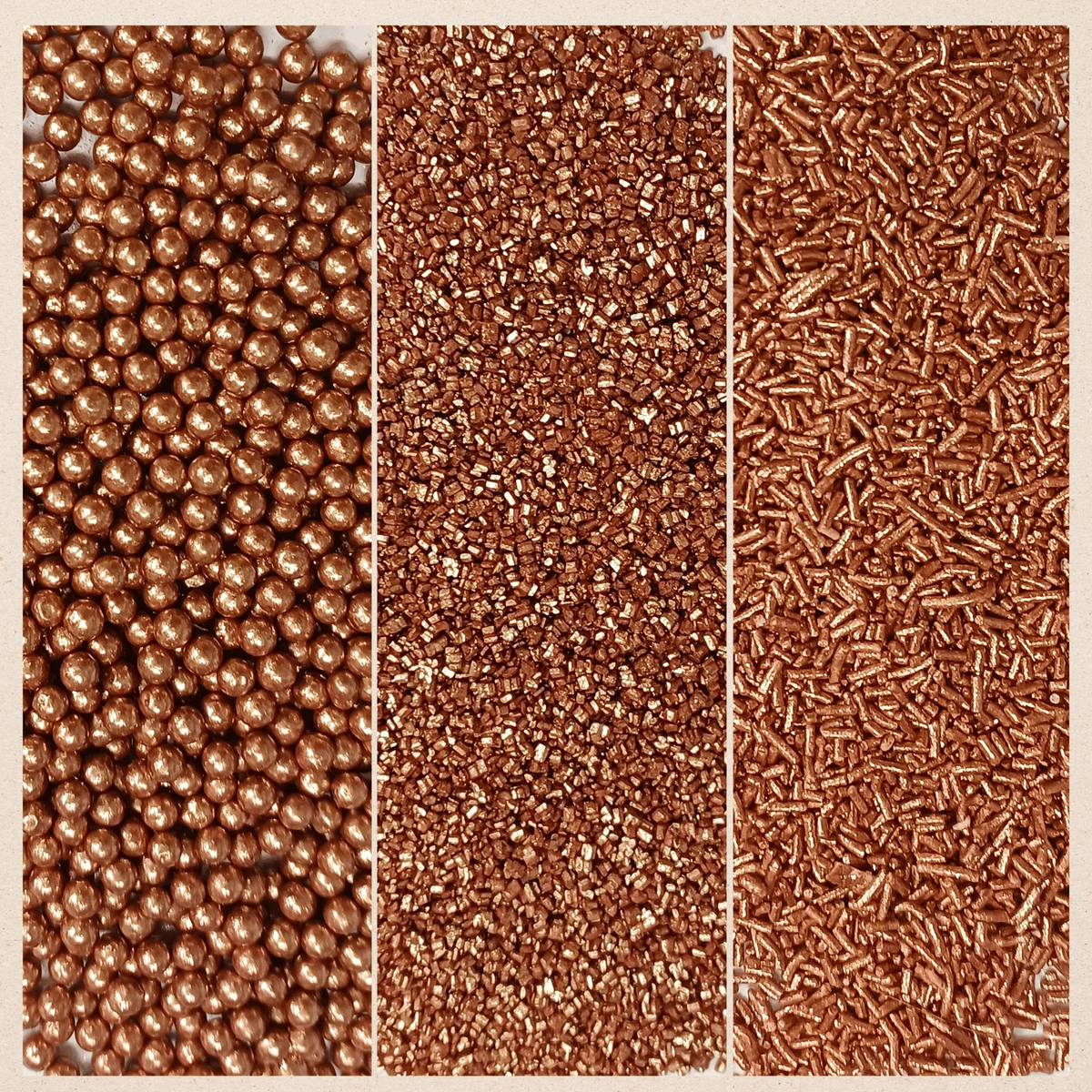 Confect Sprinkles for Cakes & Cupcakes Decoration | USP-21(Bronze) | Grocsy