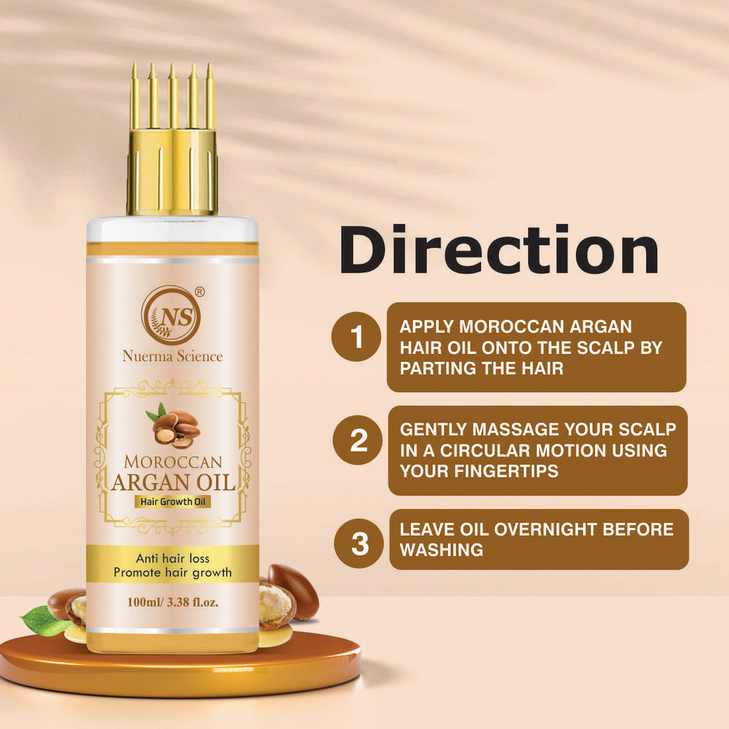 Nuerma Science Moroccan Argan Hair Oil | Grocsy