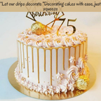 Confect Twinkling Silvery Gold | Edible Drips | Grocsy