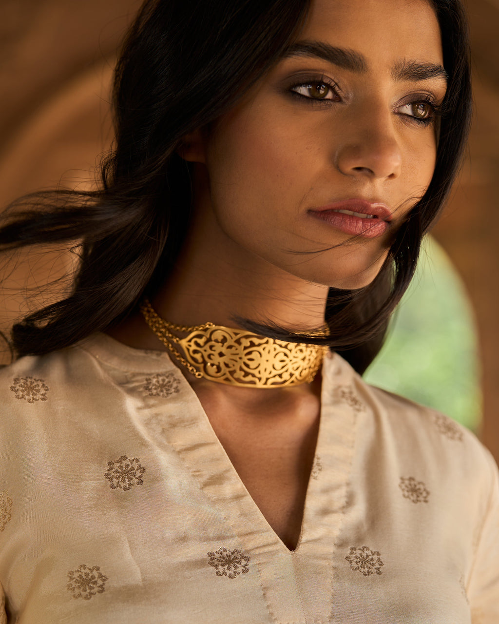 trueBrowns Gold-Polished Choker | Grocsy