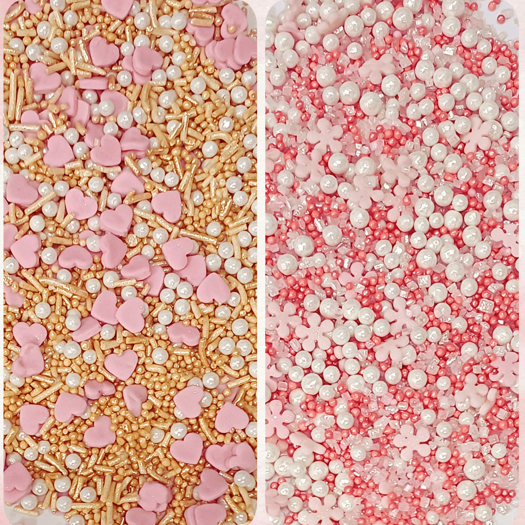 Confect Valentine Sprinkles | 18 Edible Decoration for Baking & Dessert | Grocsy