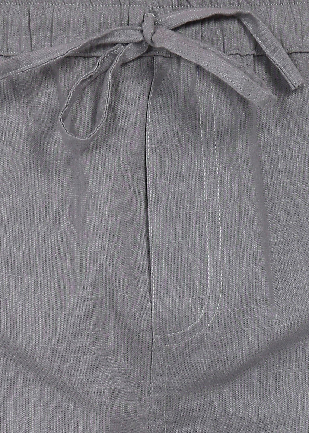 Fabmade Slate Drift Linen Pyjama Shorts | Grocsy