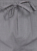Fabmade Slate Drift Linen Pyjama Shorts | Grocsy