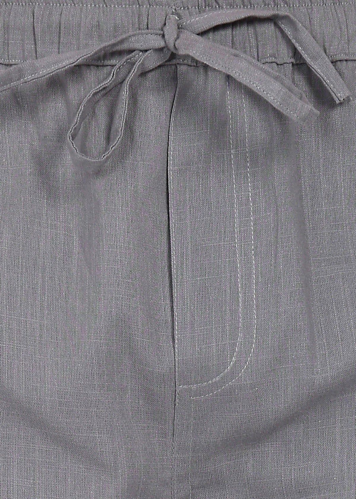 Fabmade Slate Drift Linen Pyjama Shorts | Grocsy