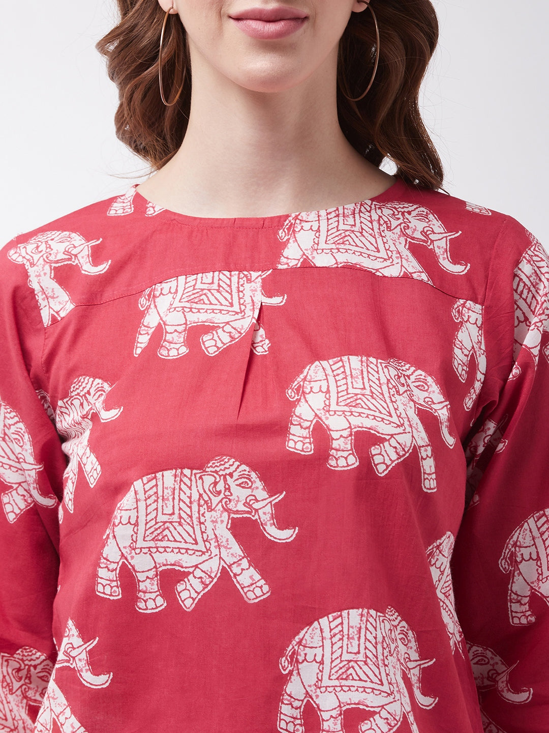 InWeave Red Elephant Top | Grocsy