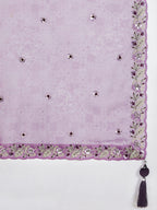 House of Panchhi Cream Net Cutdana, Sequins And Zarkan Embroidery Lehenga Choli & Dupatta | Grocsy