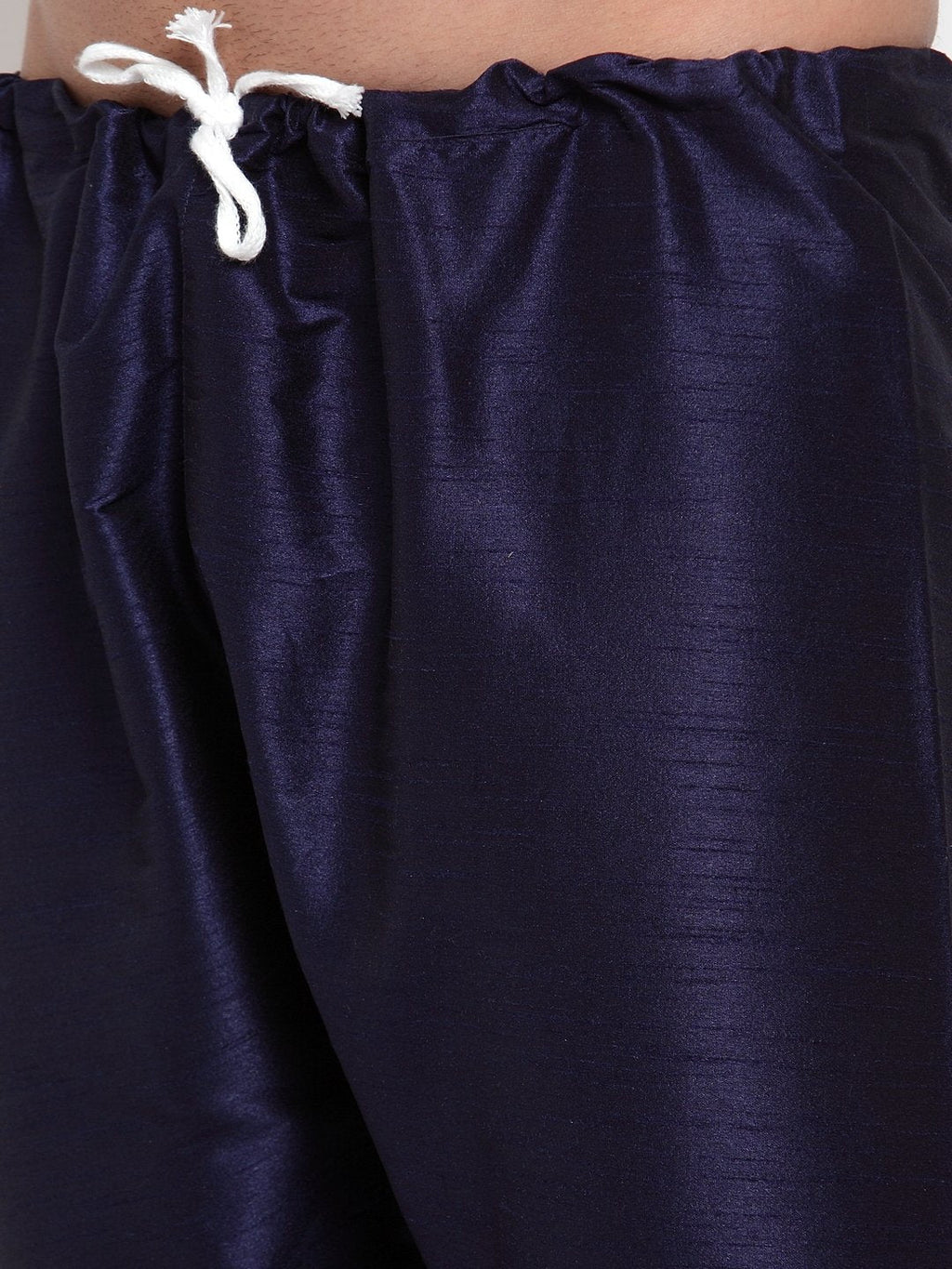 Jompers Men NavyBlue Solid Kurta with Churidar | Grocsy