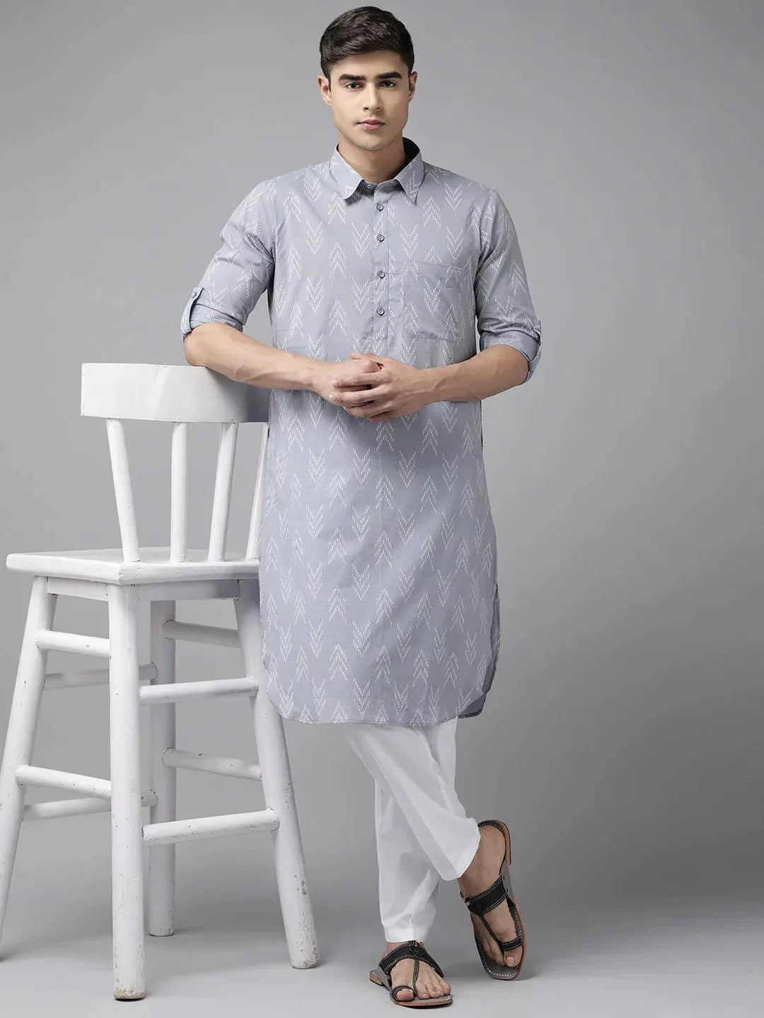 Fabmade Pure Cotton Pathani Kurta For The Modern Man | Grocsy
