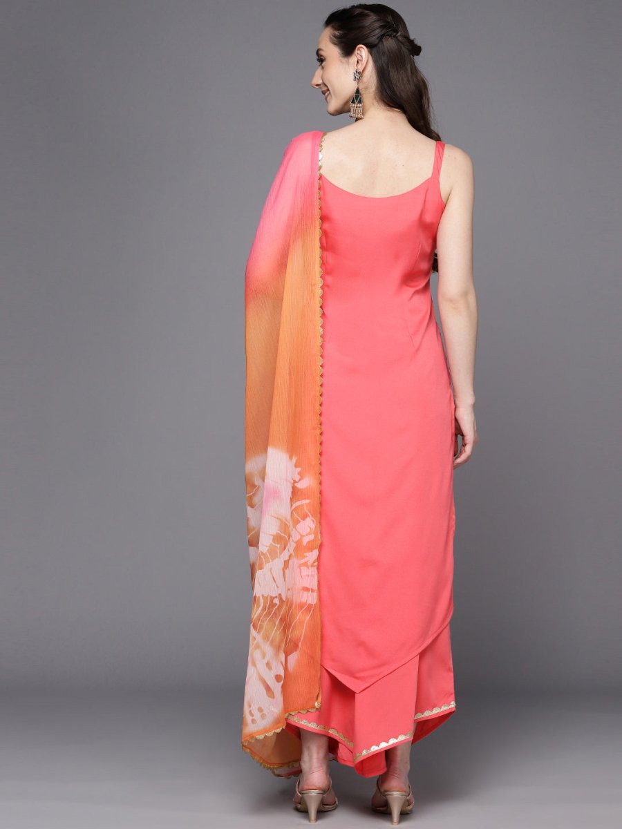Ahalyaa Gotta Patti Kurta with Palazzos & With Dupatta | Grocsy