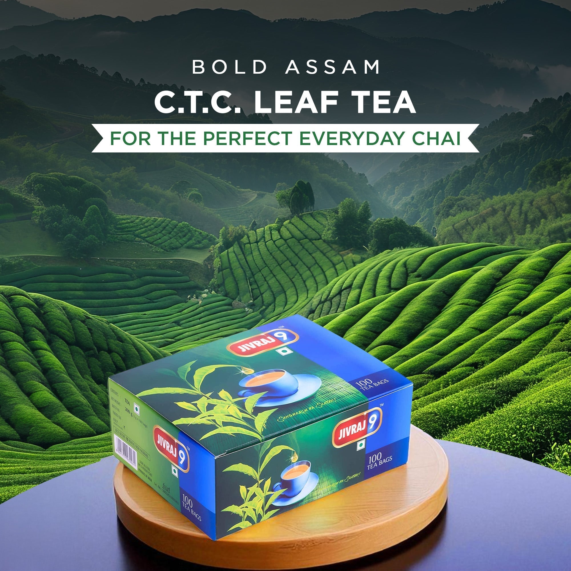 jivraj9 Tea C.t.c. Leaf Teabags | Grocsy