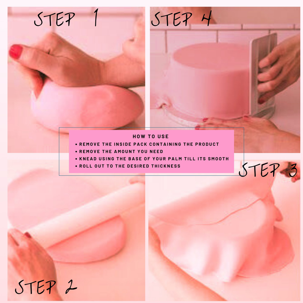 Confect Melon Pink Fondant | Edible Sugarpaste | Grocsy