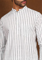 Fabmade Drift Pinstripe Linen Co-Ord Set | Grocsy