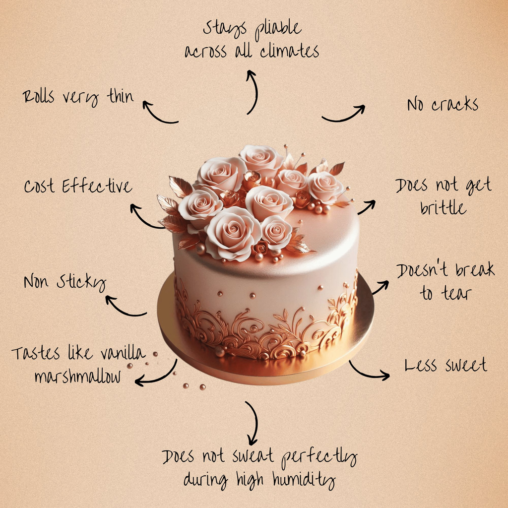 Confect Rose Gold Sugar | Edible Sugar Paste | Grocsy
