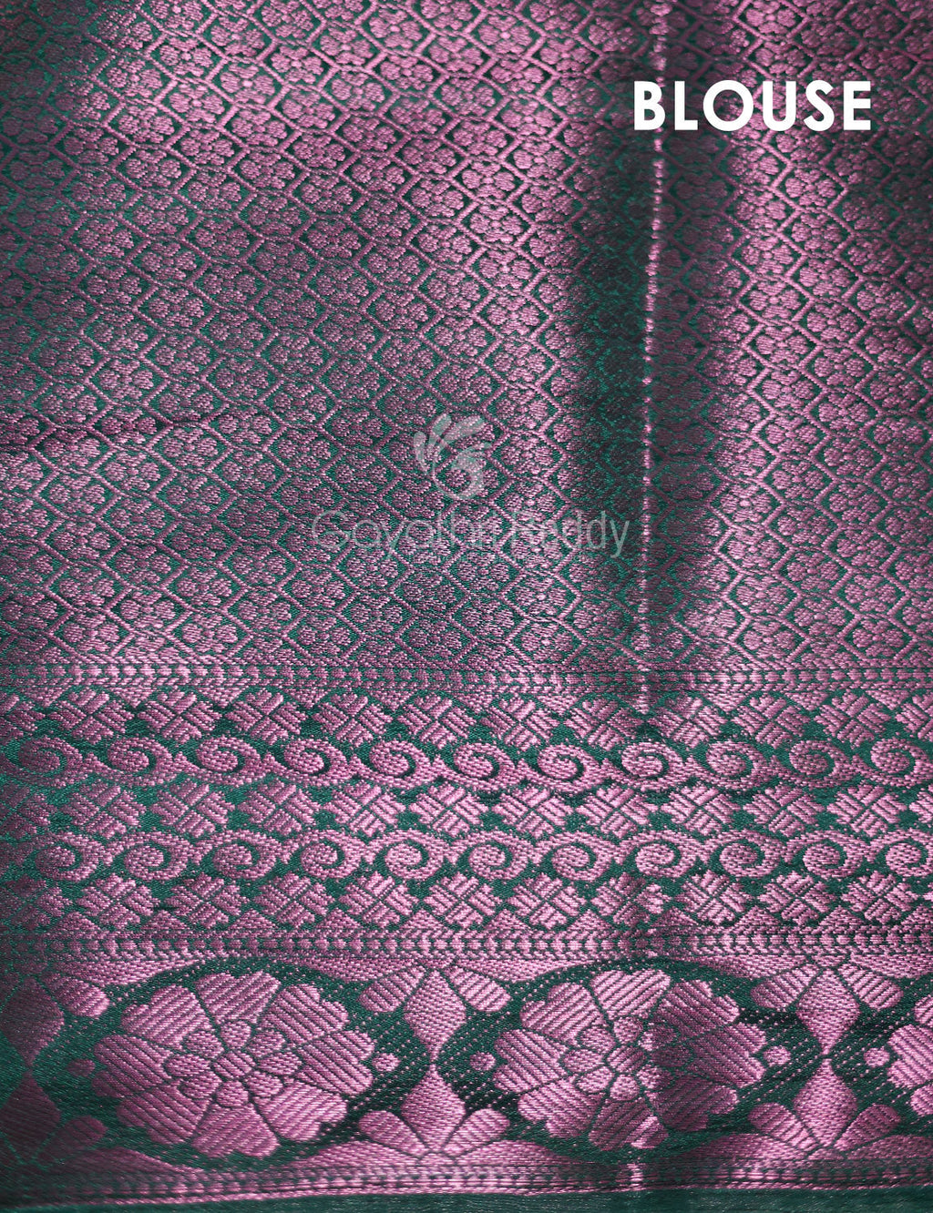 Shades of Mehendi Green Floral Design Banarasi Semi Silk Saree By Gayathri Reddy Designer Studio | Grocsy