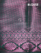 Shades of Mehendi Green Floral Design Banarasi Semi Silk Saree By Gayathri Reddy Designer Studio | Grocsy