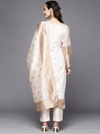 Ahalyaa Woven Design Ethnic Motifs Unstitched Dress Material | Grocsy