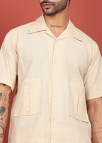 Fabmade The Life Co2. Cotton Linen Relaxed Shirt & Shorts | Grocsy