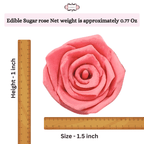 Confect Salmon Pink | Edible Sugar Roses Topper | Grocsy