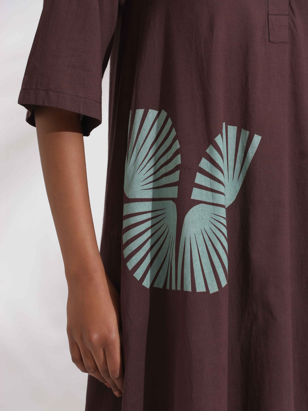 trueBrowns Cola Cotton Print Flared Kurta Set | Grocsy