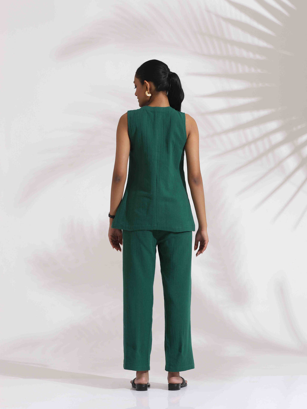 trueBrowns Green Cotton Co-ord Set | Grocsy