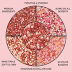 Confect Valentine Sprinkles | 10 Edible Decoration for Baking & Dessert | Grocsy