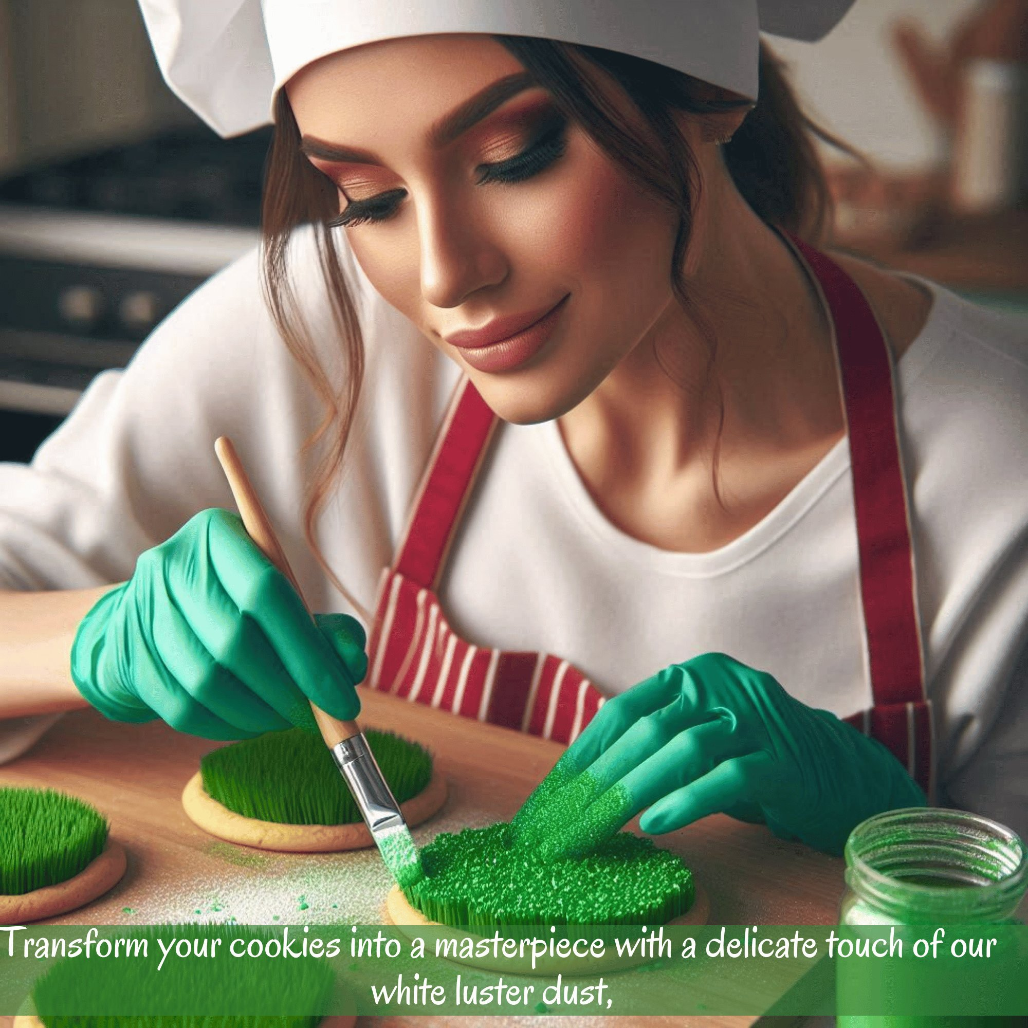 Confect Orchid Green | Edible Luster Dust | Grocsy