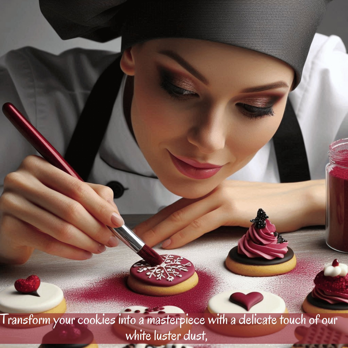 Confect Sangria Red | Edible Luster Dust | Grocsy