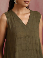 trueBrowns Olive Cotton Dobby Dobby Co-ord set | Grocsy