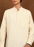 Fabmade Dune Linen Kurta | Grocsy