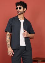 Fabmade Midnight Ease Shirt & Trouser Co-Ord Set | Grocsy
