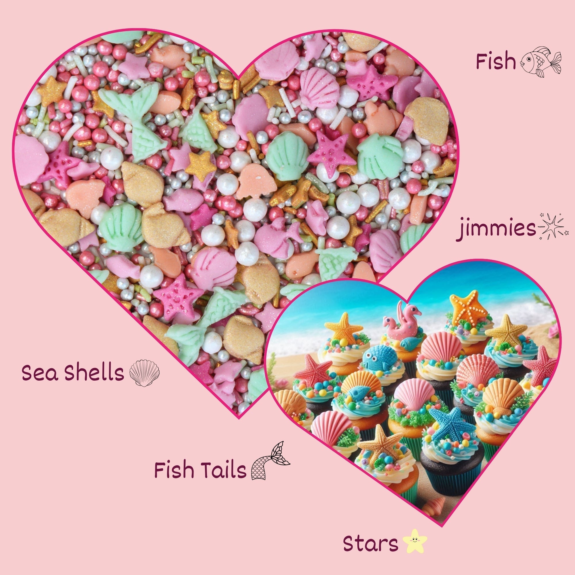Confect Under the Sea Sprinkles for Decoration 03 | Grocsy
