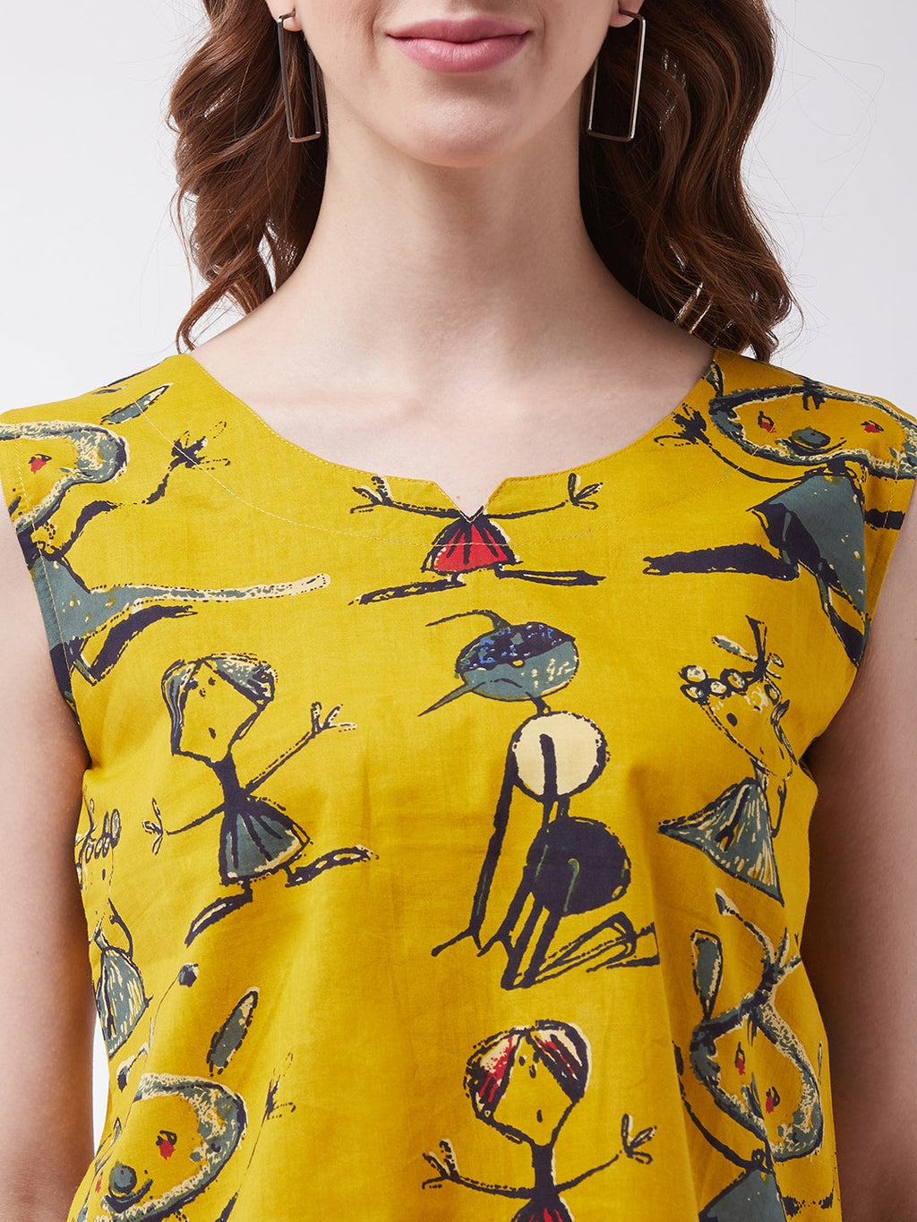 InWeave Quirky Sleeveless Top | Grocsy