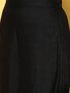 InWeave Women's Strappy Set With Black Pink Ethnic Print Cotton Dupatta | Grocsy