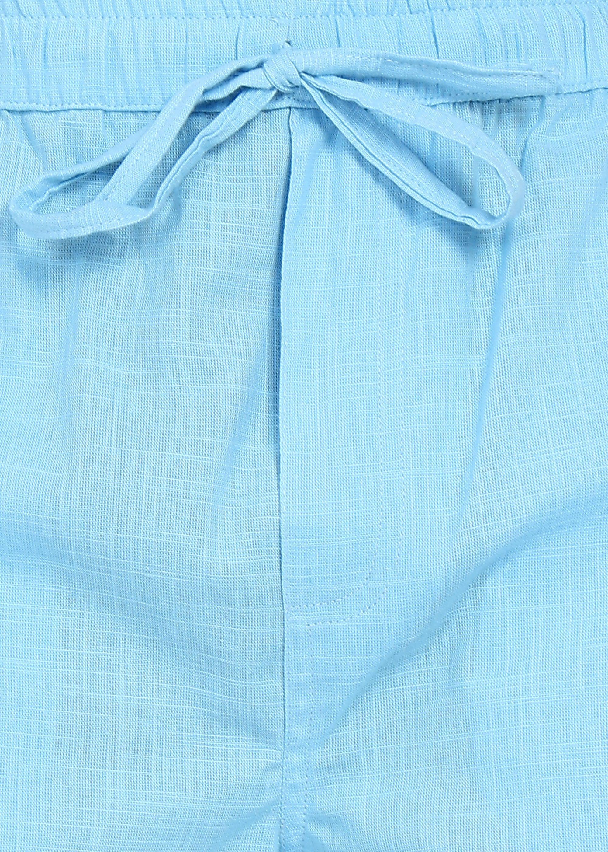 Fabmade Skyflow Linen Shorts | Grocsy