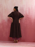 trueBrowns Cola Cotton Dobby Pleated Kurta Set | Grocsy