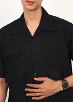 Fabmade Black Utility Co-Ord Set For Men | Grocsy