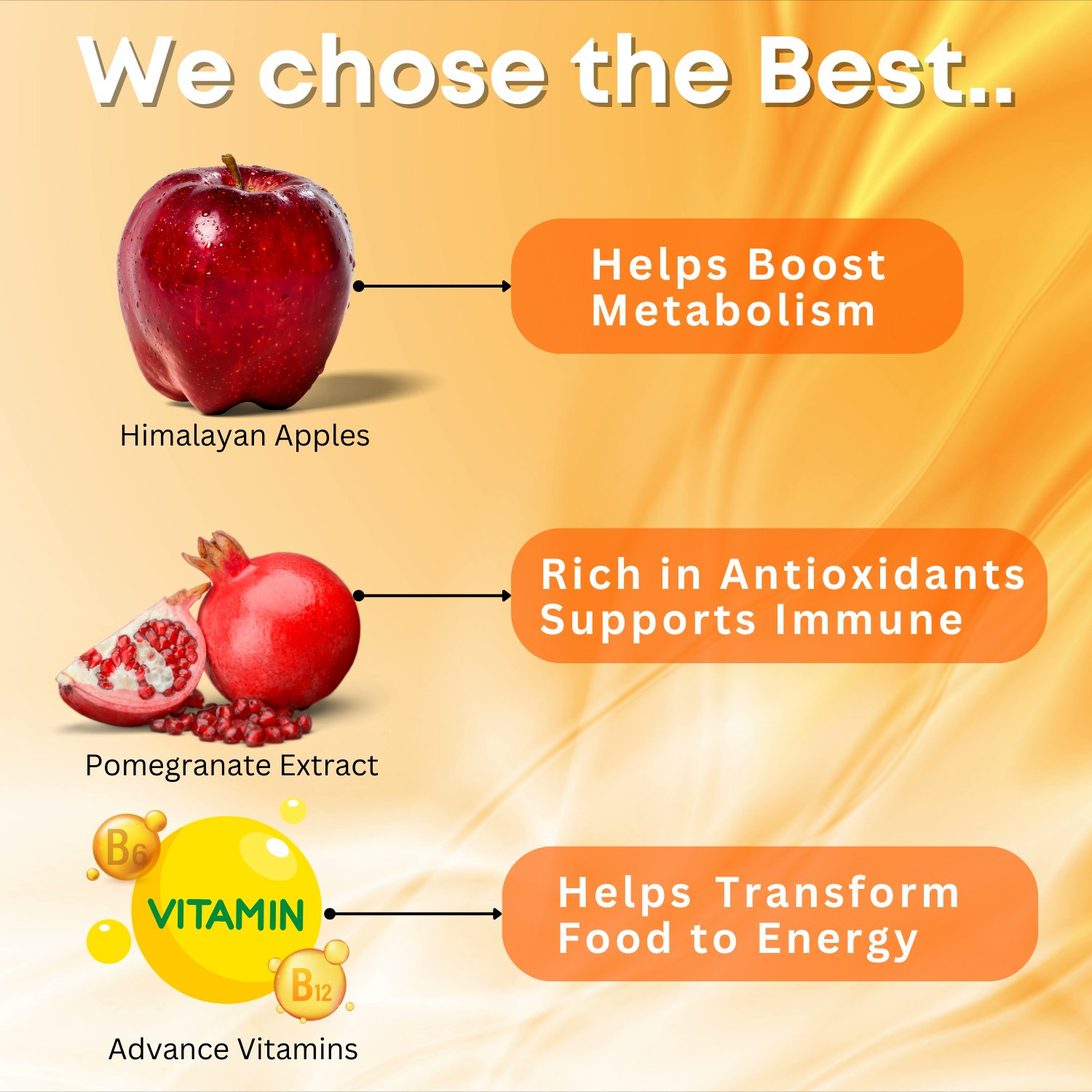 BOOSTIQ Apple Cider Vinegar Effervescent Tablets - Orange Flavour | Grocsy