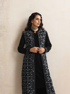 trueBrowns Black Kashmiri Woollen Jacket 3pc Set | Grocsy
