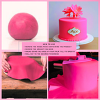 Confect Neon Pink Fondant | Edible Sugarpaste | Grocsy