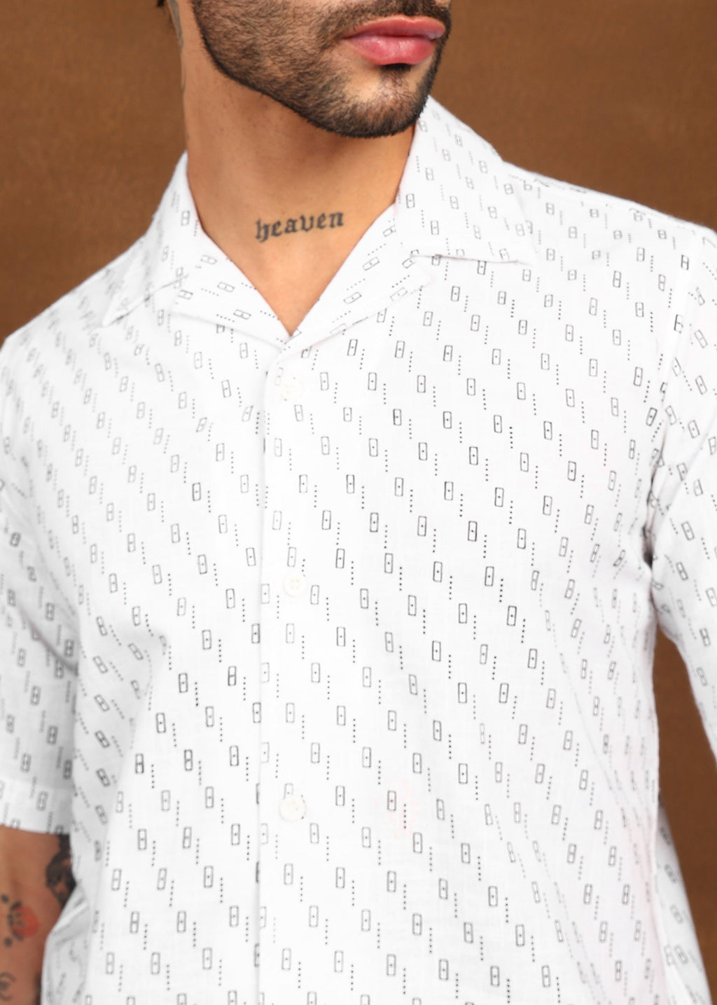 Fabmade Urban Dot Linen Shirt | Grocsy