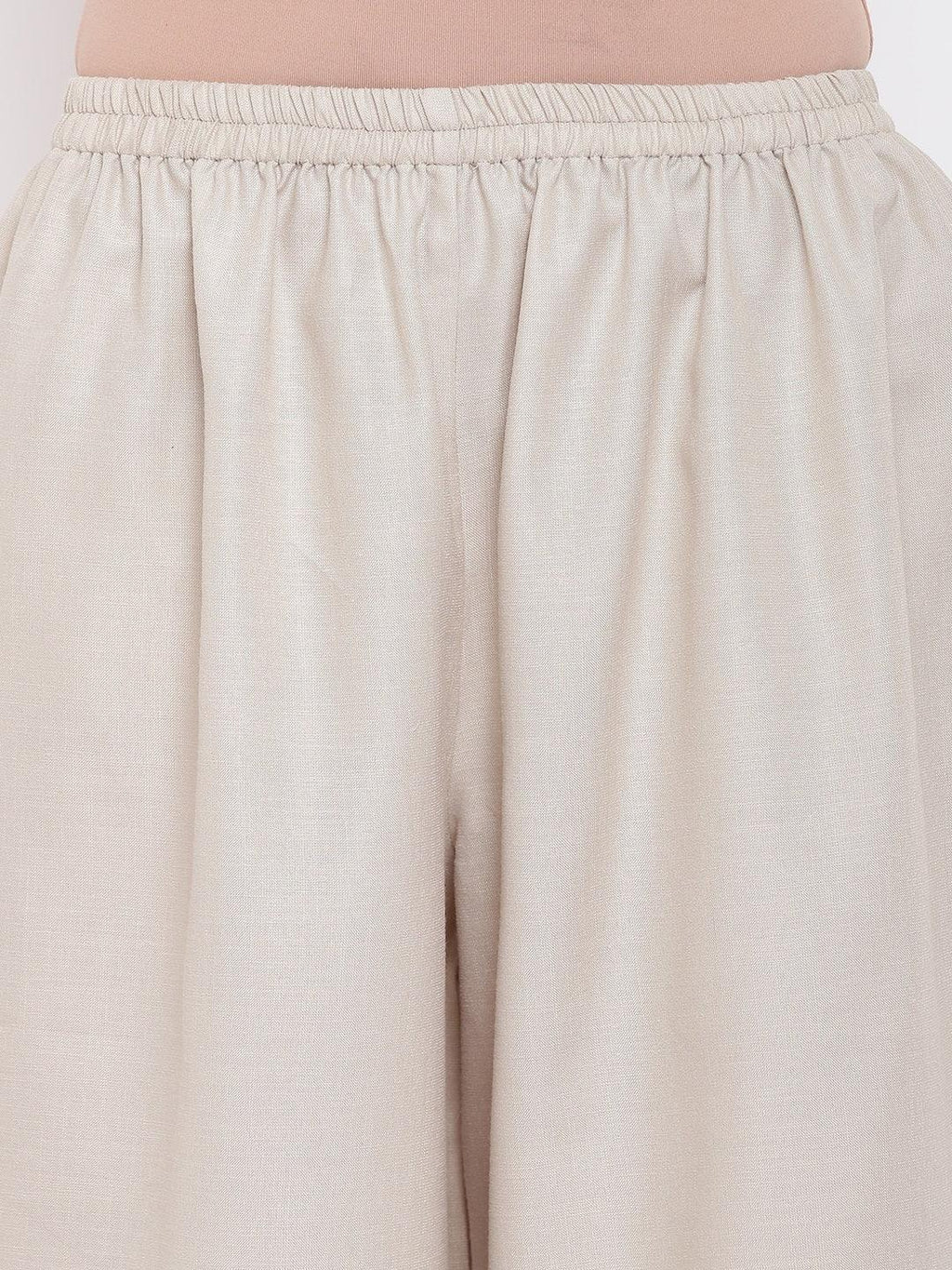 trueBrowns Linen Cotton Rose Kurta Pant Set | Grocsy