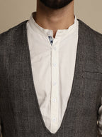 Even Apparels Men's Brown Double Breast Waistcoat | Grocsy