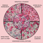 Confect Silver Hearts & White Pearls | Edible Mother's Day Sprinkles | Grocsy