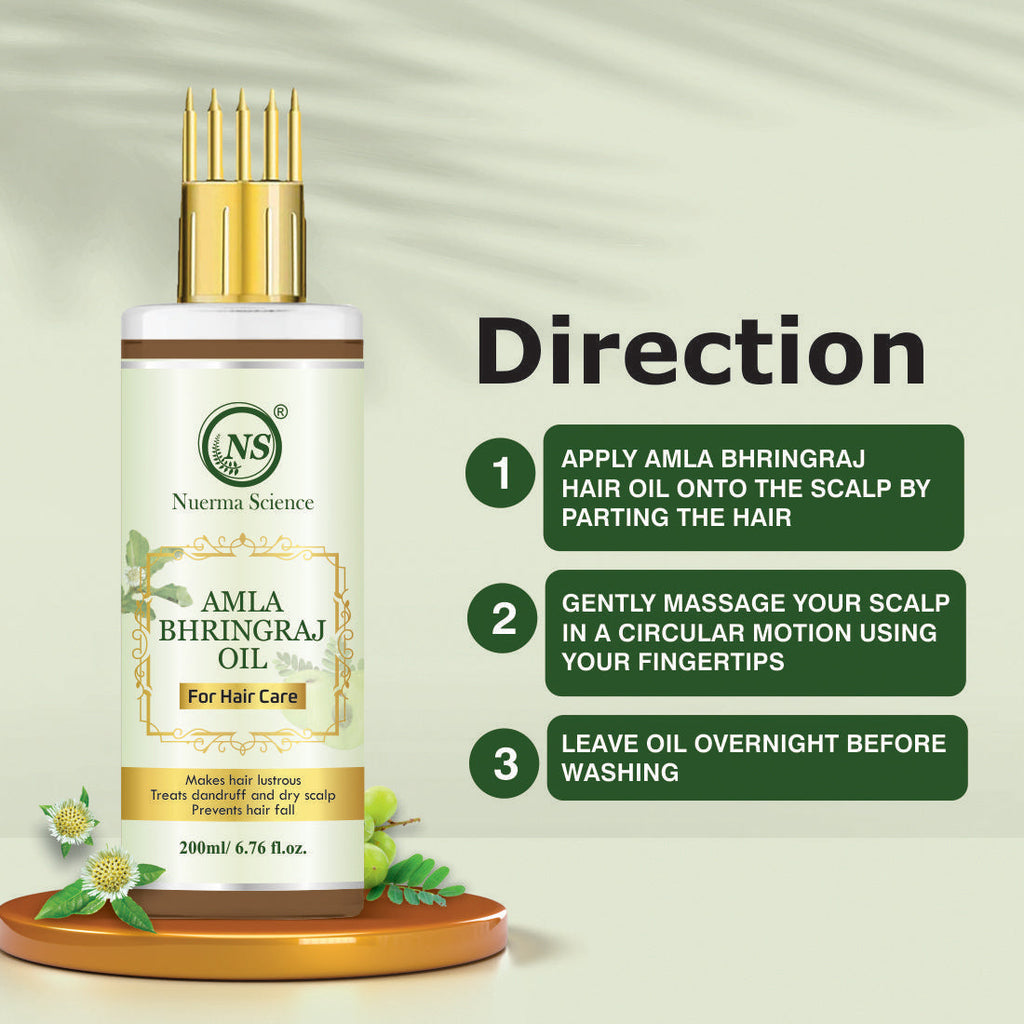 Nuerma Science Amla Bhringraj Hair Oil | Scalp Nourishment & Natural Conditioning | Grocsy