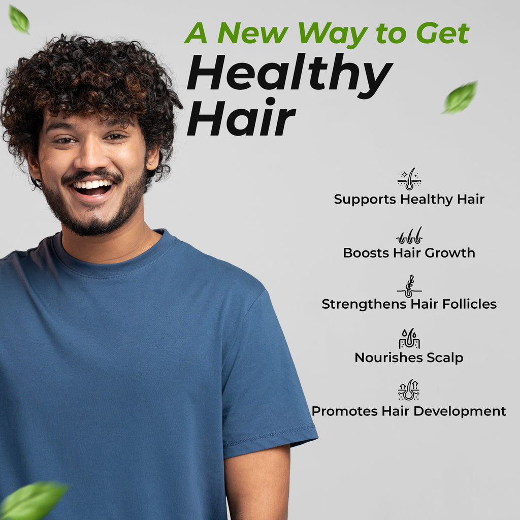 Health Veda Organics Advance Hair Vitamin with DHT Blocker & Biotin Capsules | Grocsy